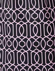 Fabric image thumbnail - Jude Connally - Susanna Navy and Pink Geo Print Dress