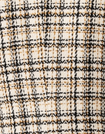Fabric image thumbnail - Veronica Beard - Lawrence Beige Plaid Tweed Dickey Jacket