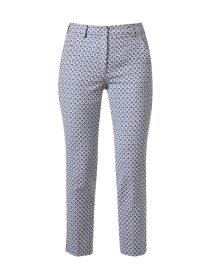 Product image thumbnail - Weekend Max Mara - Papaia Blue Print Stretch Trouser