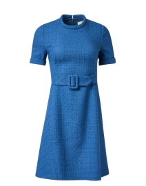 Raine Blue Tweed Shift Dress