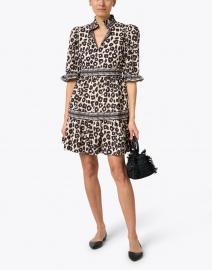 Look image thumbnail - Gretchen Scott - Teardrop Cheetah Print Ruffled Dress