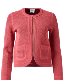 Product image thumbnail - St. John - Rose Pink Knit Jacket 
