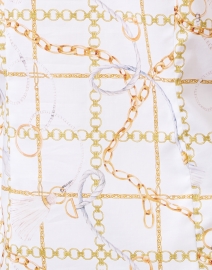 Fabric image thumbnail - Hinson Wu - Diane White and Gold Chain Print Blouse