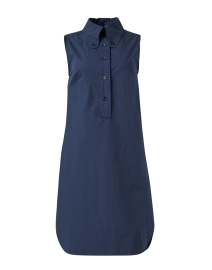 Product image thumbnail - Odeeh - Navy Cotton Polo Dress