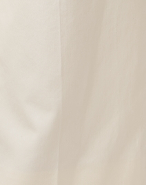 Fabric image thumbnail - Weekend Max Mara - Livigno Ivory Cotton Wide Leg Pant