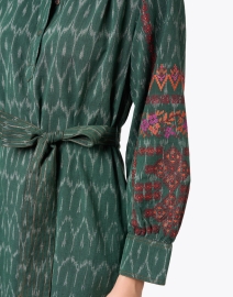 Extra_1 image thumbnail - Megan Park - Katja Green Print Cotton Dress