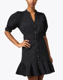 Front image thumbnail - Veronica Beard - Molly Black Shirt Dress