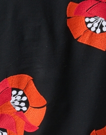 Fabric image thumbnail - Frances Valentine - Charming Black Poppy Print Mini Kaftan 