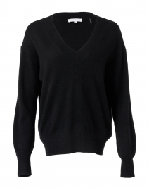 Product image thumbnail - White + Warren - Black Cashmere Sweater