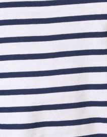Fabric image thumbnail - Saint James - Hoedic Navy Stripe V-neck Tee