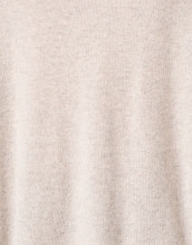 Fabric image thumbnail - Kinross - Beige Cashmere Split Hem Sweater