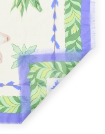 Back image thumbnail - Franco Ferrari - Hawn Multi Pineapple Print Cotton Silk Scarf