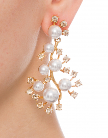 Scattered Pearl and Crystal Earrings