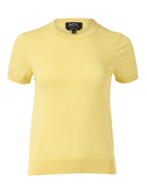Alba Yellow Cotton Cashmere Pullover