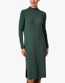 Front image thumbnail - Repeat Cashmere - Green Knit Midi Dress
