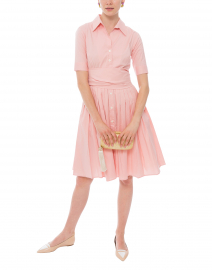 Audrey No. 2 Blush Stretch Cotton Poplin Dress