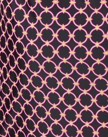 Fabric image thumbnail - Jude Connally - Sloane Black and Pink Print Shirt Dress