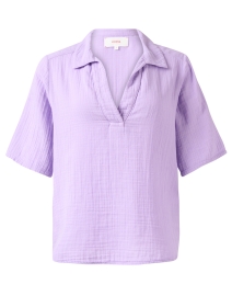 Product image thumbnail - Xirena - Ryder Purple Cotton Gauze Top