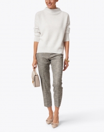 Look image thumbnail - Vince - Grey Boiled Cashmere Sweater