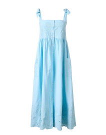 Product image thumbnail - Juliet Dunn - Blue Embroidered Cotton Dress