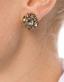 Look image thumbnail - Oscar de la Renta - Classic Button Earrings