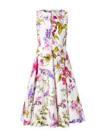 Product image thumbnail - Sara Roka - Mamie White Floral Print Cotton Dress