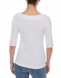 Back image thumbnail - Marc Cain - White Crossover Top
