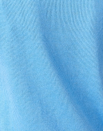 Fabric image thumbnail - Lafayette 148 New York - Blue Cotton Silk Sweater
