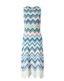 Product image thumbnail - Shoshanna - Leia Multicolored Chevron Knit Dress