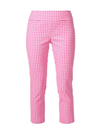 Product image thumbnail - Elliott Lauren - Pink and White Gingham Pull On Pant
