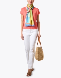 Look image thumbnail - Kinross - Coral Linen Sweater