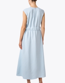 Back image thumbnail - St. John - Powder Blue Belted Dress