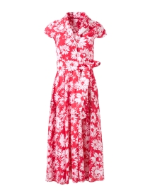 Zoe Red Print Cotton Dress