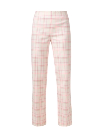 Product image thumbnail - Peace of Cloth - Jules Pink Plaid Knit Pull On Pant