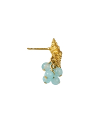 Back image thumbnail - Peracas - Positano Blue and Gold Earrings