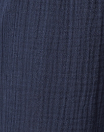 Fabric image thumbnail - Eileen Fisher - Navy Cotton Gauze Wide Leg Pant