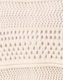 Fabric image thumbnail - Amina Rubinacci - Gatsby Beige Cotton Crochet Cardigan