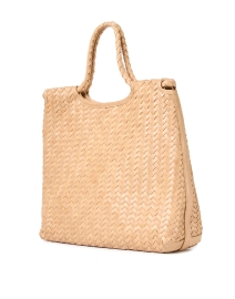 Front image thumbnail - Bembien - Mena Tan Woven Leather Tote