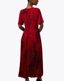 Back image thumbnail - Jason Wu Collection - Red Print Pleated Dress
