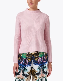 Front image thumbnail - Emporio Armani - Pink Wool Cashmere Sweater
