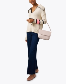 Look image thumbnail - Lisa Todd - Beige Contrast Stitch Sweater