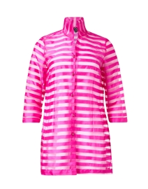 Rita Pink Striped Silk Jacket