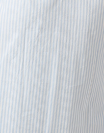 Fabric image thumbnail - Saint James - Leonie White and Light Blue Striped Cotton Shirt Dress