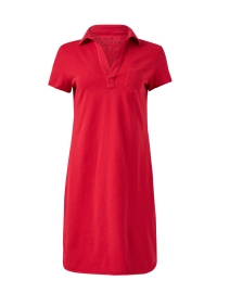 Lauren Red Cotton Polo Dress