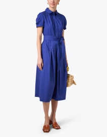 Look image thumbnail - Shoshanna - Melanie Blue Shirt Dress