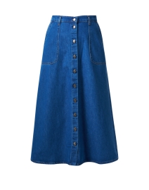 Gerri Blue Denim Midi Skirt 