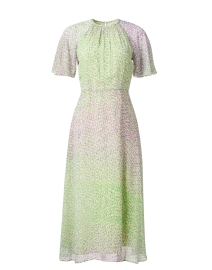 Elowen Purple and Green Georgette Dress