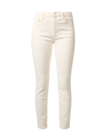 Product image thumbnail - Mother - The Looker Ivory Stretch Denim Jean