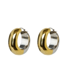 Gold and Silver Bubble Hoop Earrings