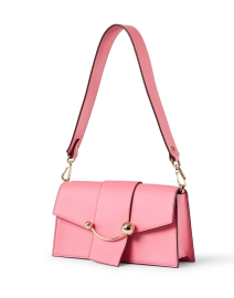 Front image thumbnail - Strathberry - Mini Box Pink Leather Shoulder Bag